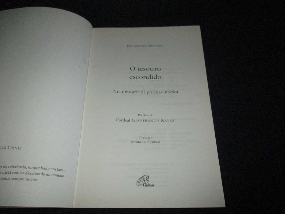 Livro O Tesouro Escondido José Tolentino Mendonça 7ª edição