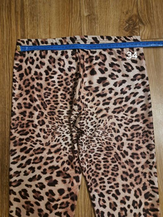 Legginsy panterka brązowe