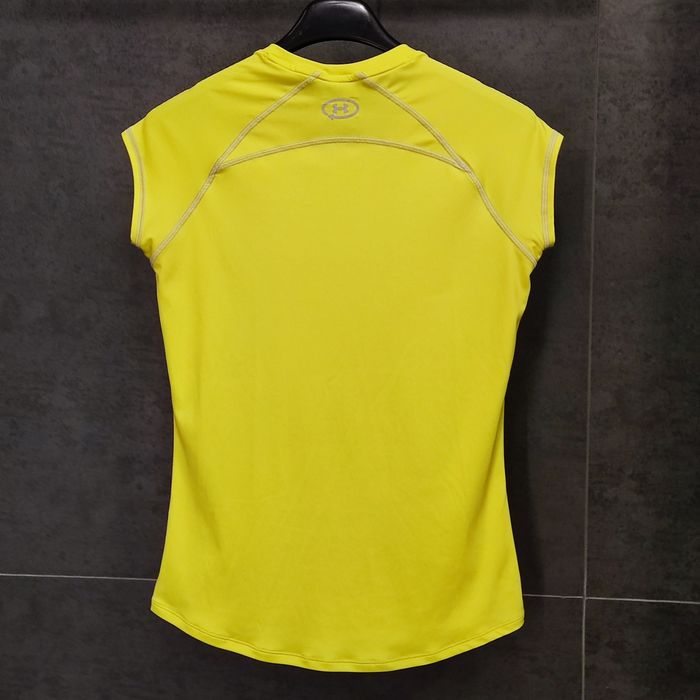 Under Armour HeatGear – SM – neonowa koszulka treningowa – stan bardzo dobry