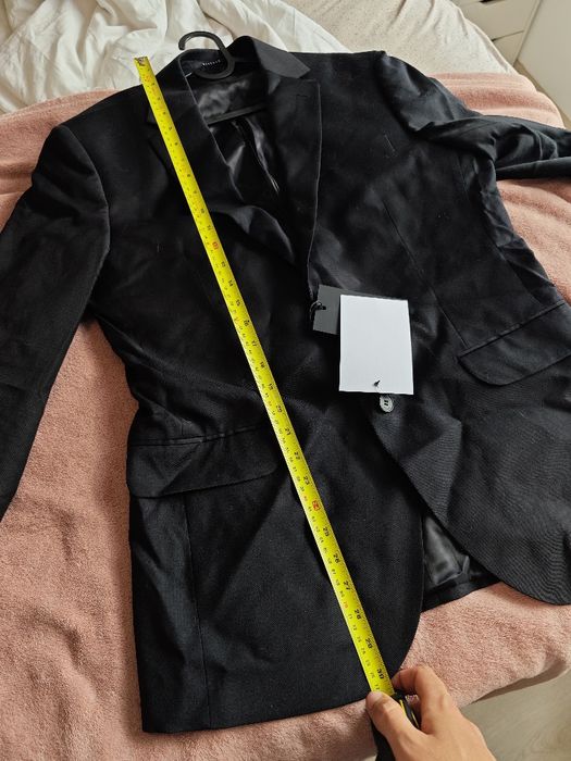 Marynarka Vistula Ancona czarna Super Slim 182/100