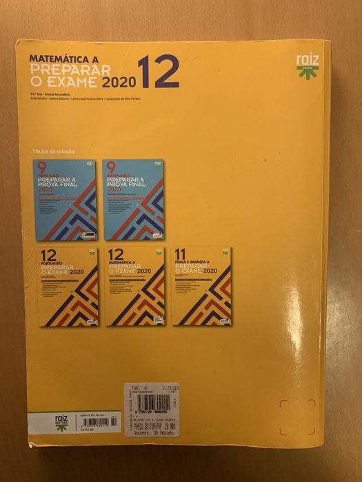 Livro preparação exame Matemática A - 12 ano