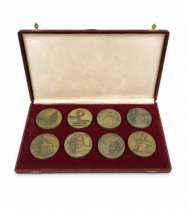 Medalhas - Colecção moinhos de Portugal - 9 medalhas 1973