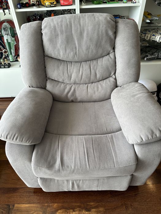 Poltrona sofá individual cinzenta Eletrica