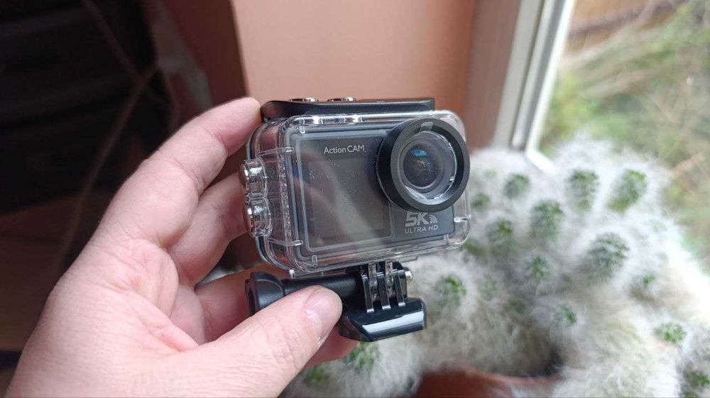 Экшн-камера 5K 4K 60 кадрів в секунду с двума сенсорними IPS-дисплеями