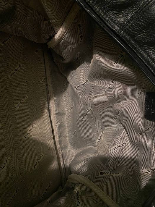 Шкіряна сумка- ручна кладь від Luca Bocelli