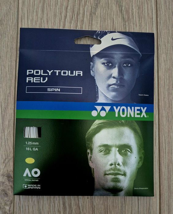 Naciągi tenisowe 4x Yonex Poly Tour Rev Spin