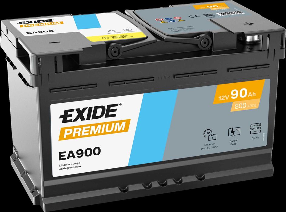 Акумулятор EXIDE Premium Carbon Boost 2.0 6ст 47Аг-100Аг  Іспанія