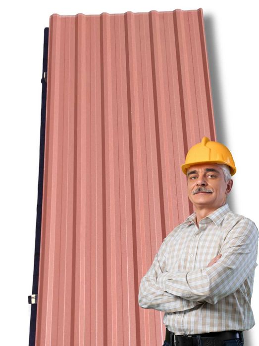 BLACHA trapezowa T-18 8004 CEGLASTY mat - KURIER od ręki