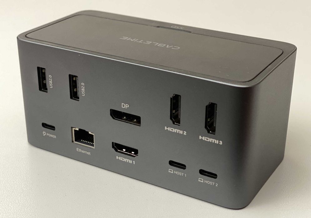 Dock USB-C CableTime 16 portów + miejsce na dysk SSD NVMe/NGFF
