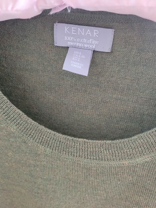 Sweterek Kenar L 100%merino wool cieniutki bdb stan