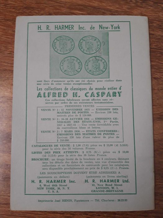 Selos Antigos - La Revue Postale - Set/Out 1955