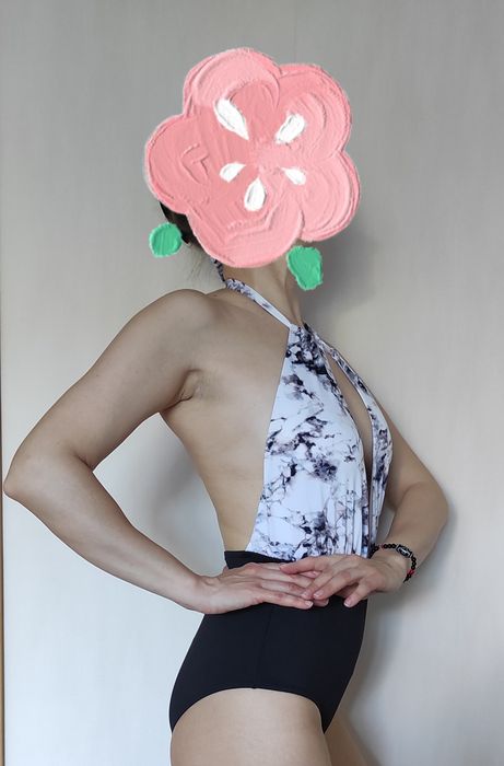 Купальник пландж "мрамор"