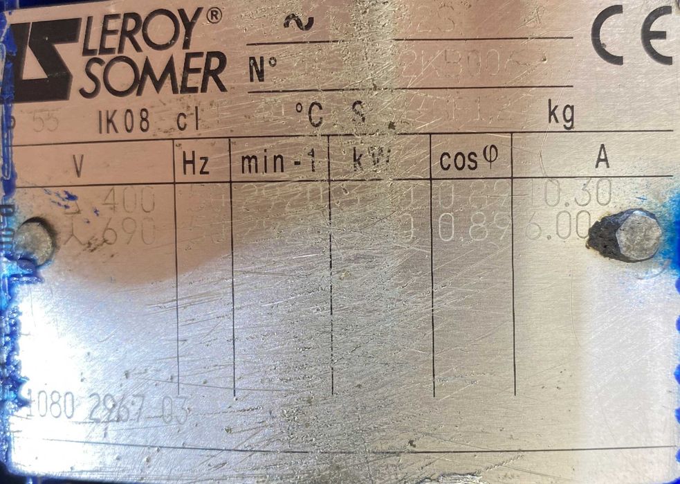 silnik elektryczny 5,5kW 2920obr. 3fazowy