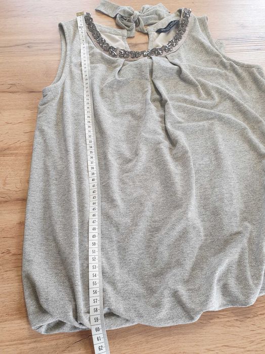 Bluzka z kryształkami i złotą nitką, 60%wiskoza,DorothyPerkins, rozm.M