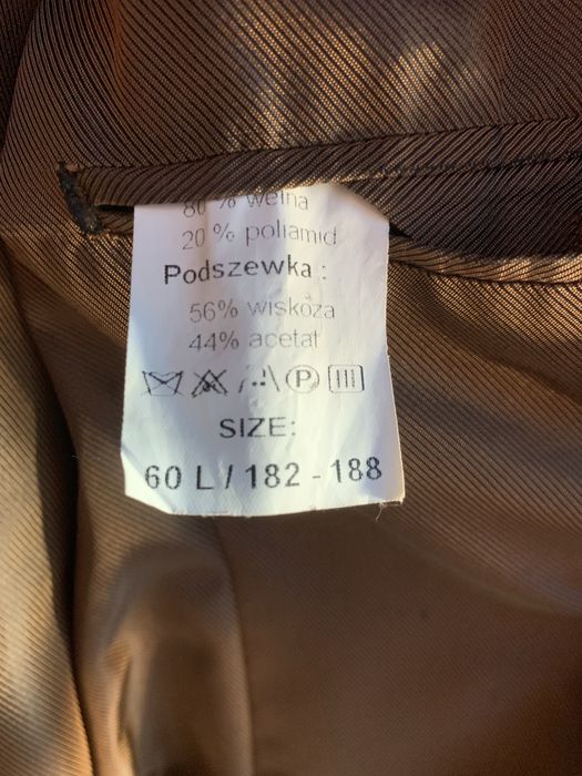 Męski płaszcz welniany 2XL- 3XL
