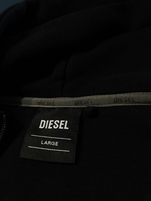 Bluza rozsuwana z kapturem Diesel Lampasy