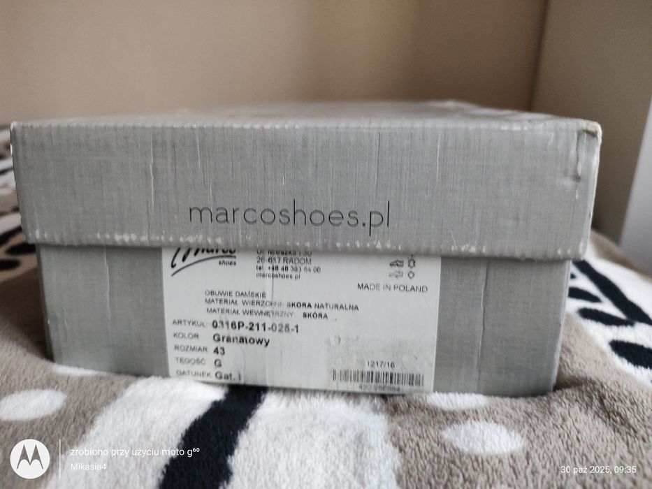 Czółenka skórzane