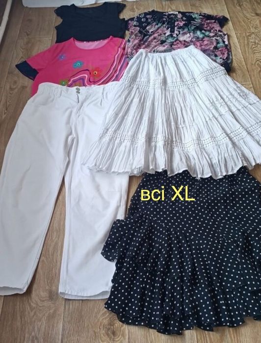 L -XL  Zara брюки жіночі бавовна білі