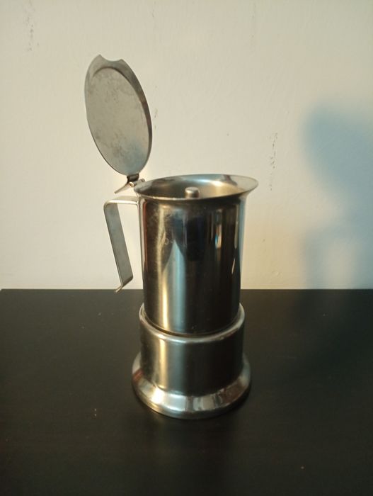 Cafeteira italiana vintage ALPU Puppieni "big goe" Moka aço inoxidavel