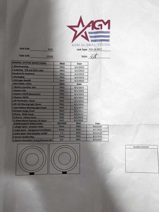 pvs14, gen3+ зелений фосфор