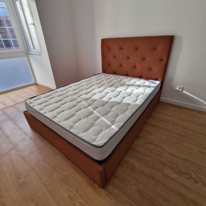 Camas de Casal Estofadas de Luxo 199€ Disp. em Várias Cores! 190x140m!