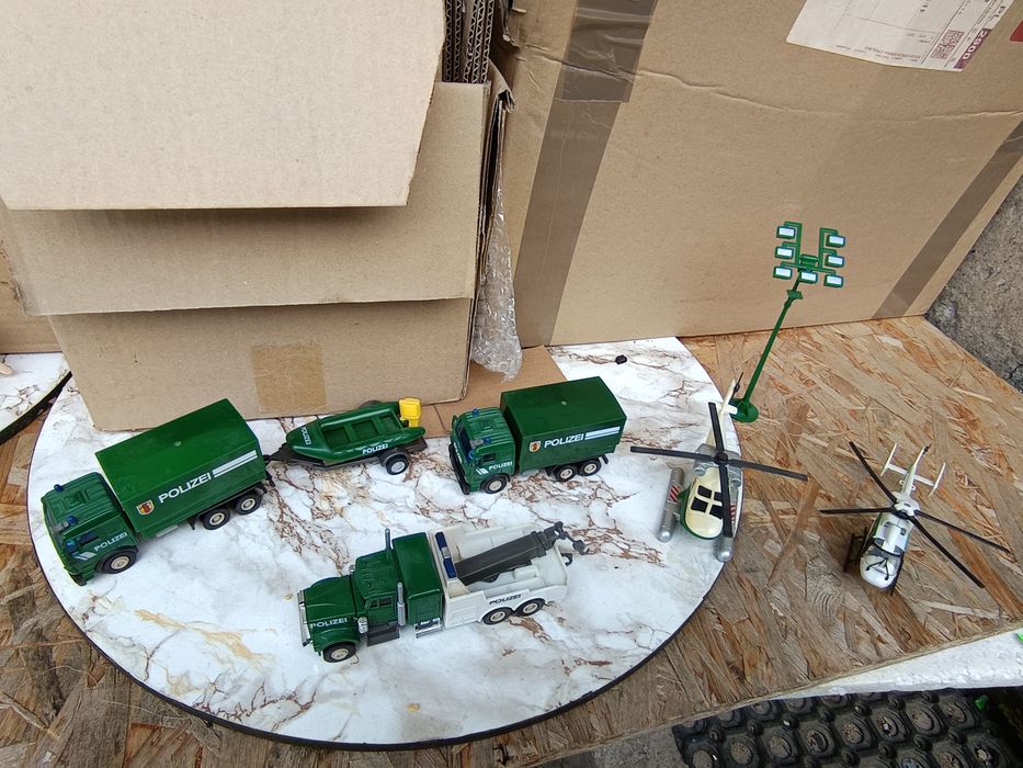 Zestaw starych zabawek Policja niemiecka