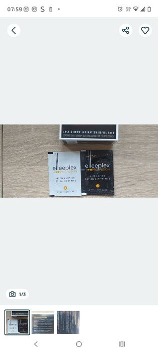 Elleplex saszetki laminacja rzęs i brwi