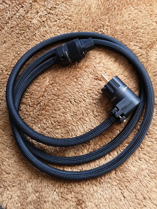 Kabel zasilający Melodika 3x4 mm dł 2.0m. Wtyki kątowe - proste