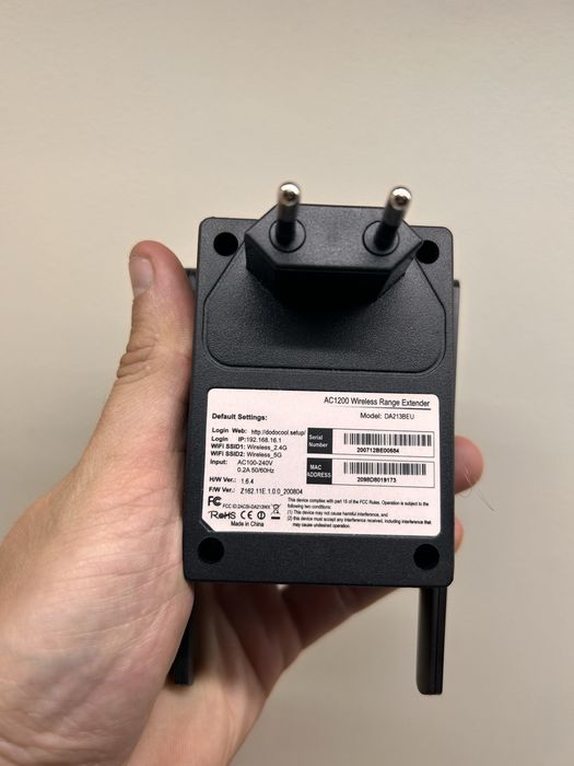 Dodocool AC1200 WiFi Repeater / Wzmacniacz Sygnału - jak nowy