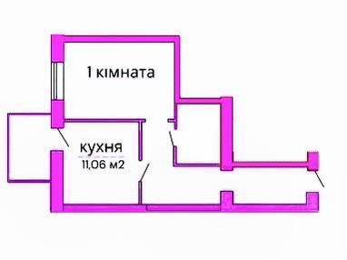 Продам 1-кімнатну квартиру в новому будинку