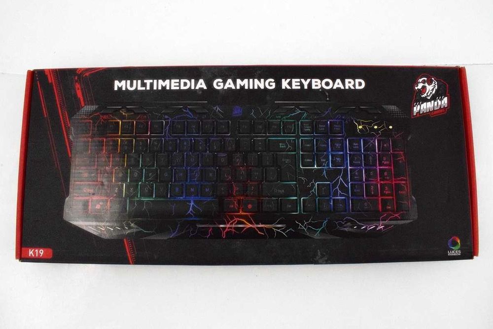Klawiatura membranowa Multimedia Gaming Keyboard Panda K19 / RGB