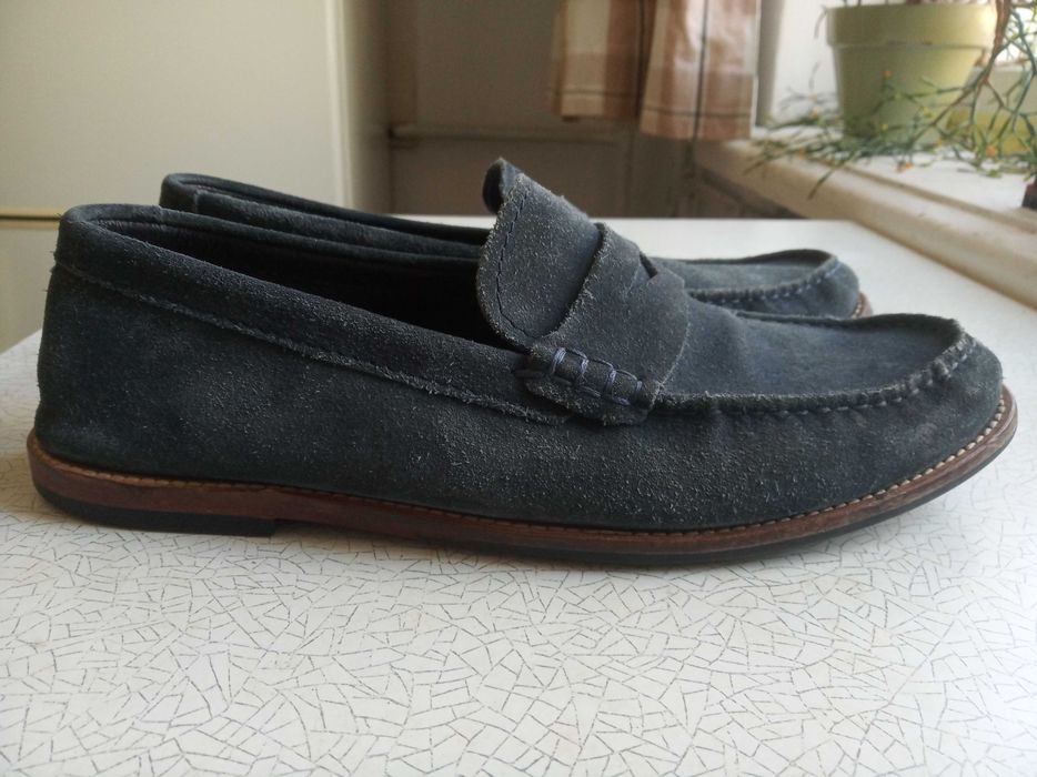 Кожаные туфли лоферы Clarks, размер 41EU, стелька 255 мм