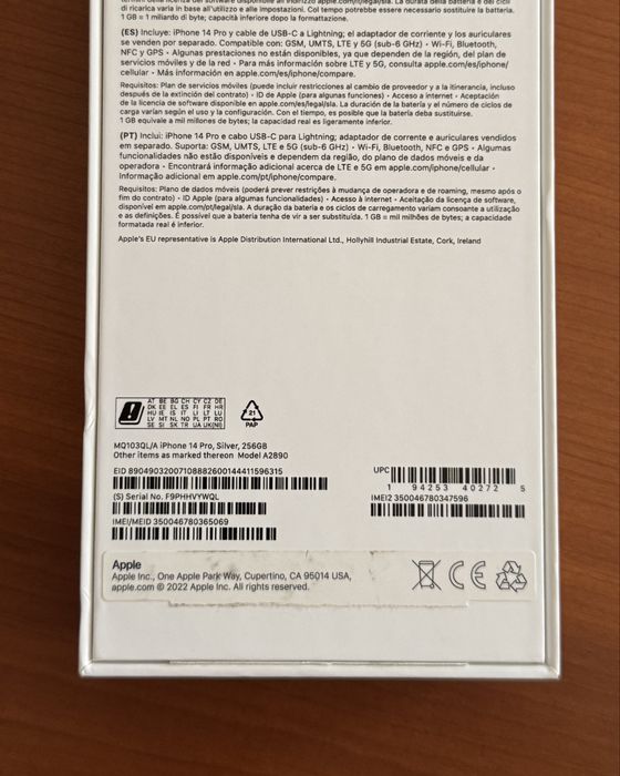 Iphone 14 pro 256Gb