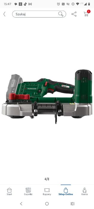 parkside akumulatorowa piła taśmowa 20v nowa gwarancja