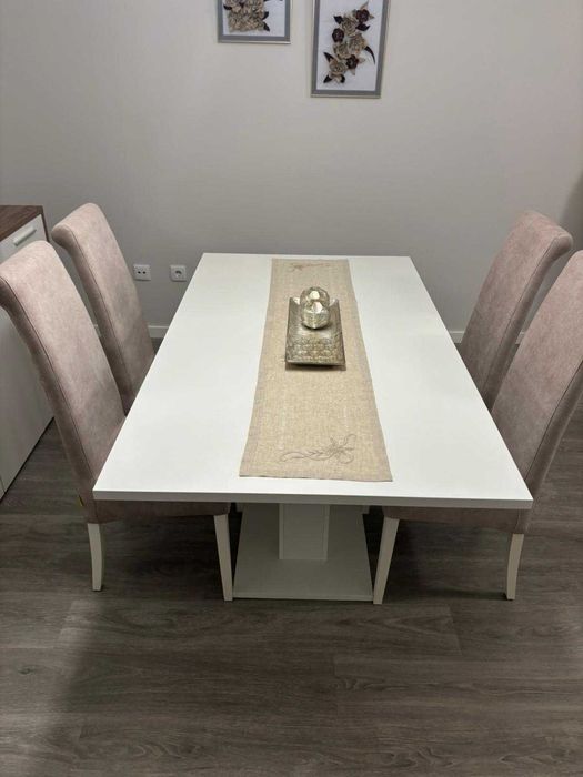 Mesa e Cadeiras para Sala Moderna - Ótimo Estado e como NOVO