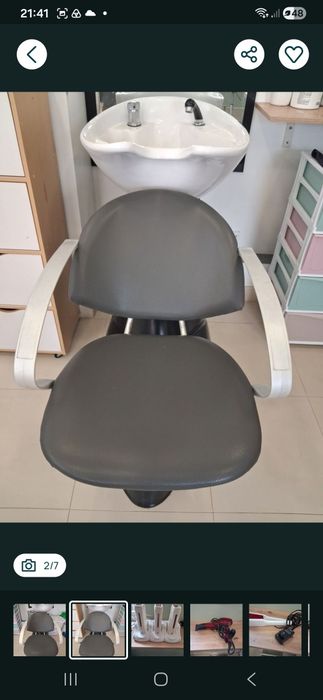 Vendo 2 ranpas de lavagem para cabeleireiro