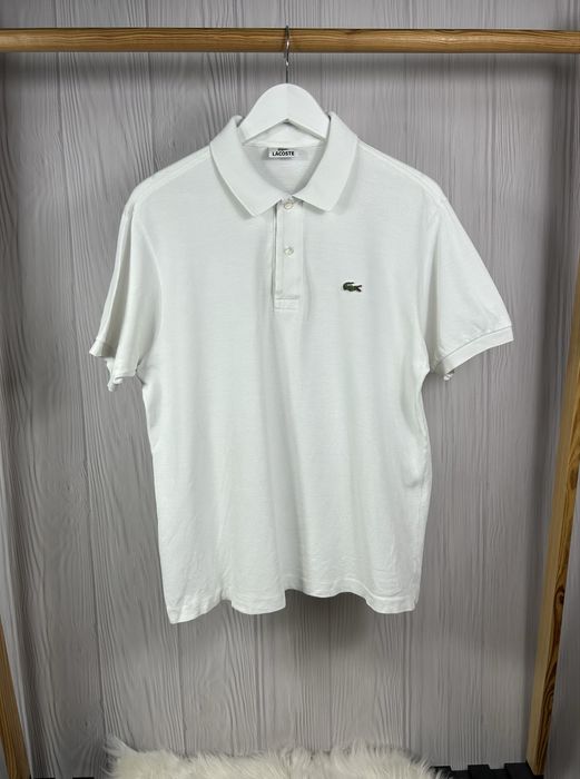 Lacoste Classic White білосніжне поло футболка Оригінал