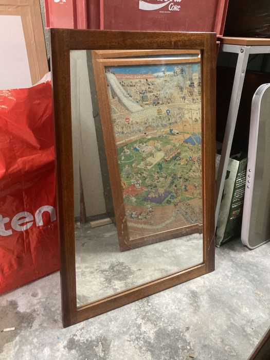 Espelho com Moldura em Ferro, Vintage