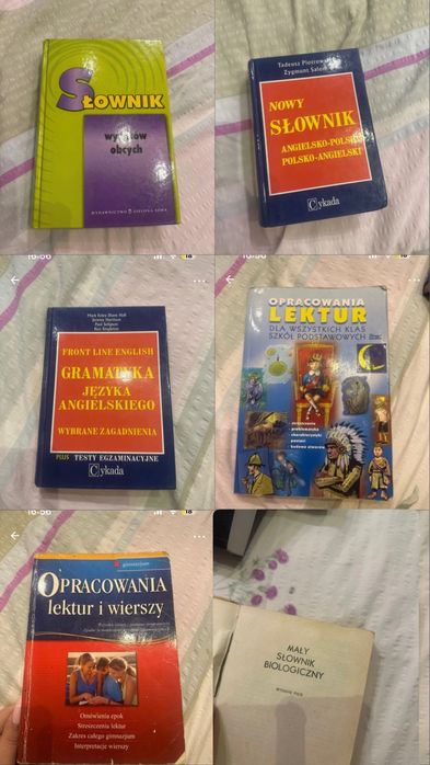 słownik i opracowania lektur