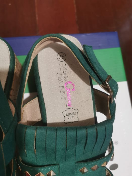 Sandálias de Cunha em Cortiça