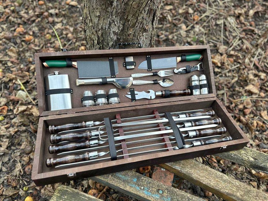 РОЗПРОДАЖ / Набір шампурів у кейсі від виробника Шампура в кейсі