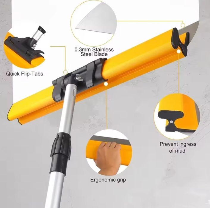 Kit espátulas gesso drywall