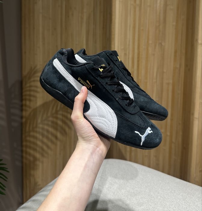 (36-45) кросівки спортивні Puma Speedcat OG Black White пума чорні