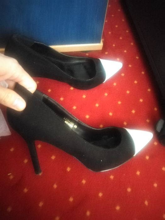 Szpilki mohito biało - czarne