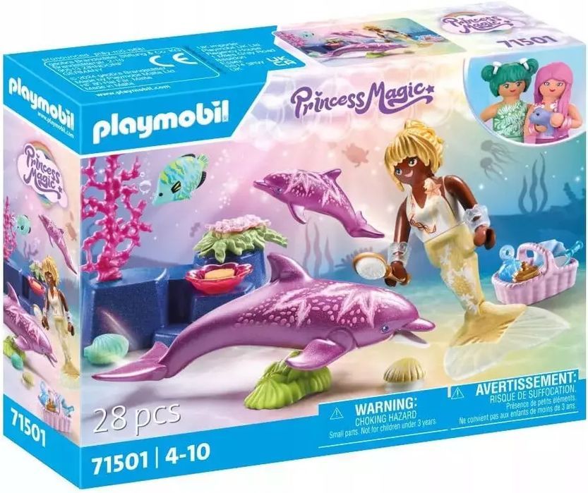 Zestaw figurek Princess Magic 71501 Syrenka z delfinami. Playmobil ®