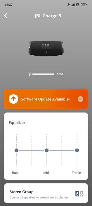 Портативна акустика JBL Charge 5 Black (JBLCHARGE5BLK)