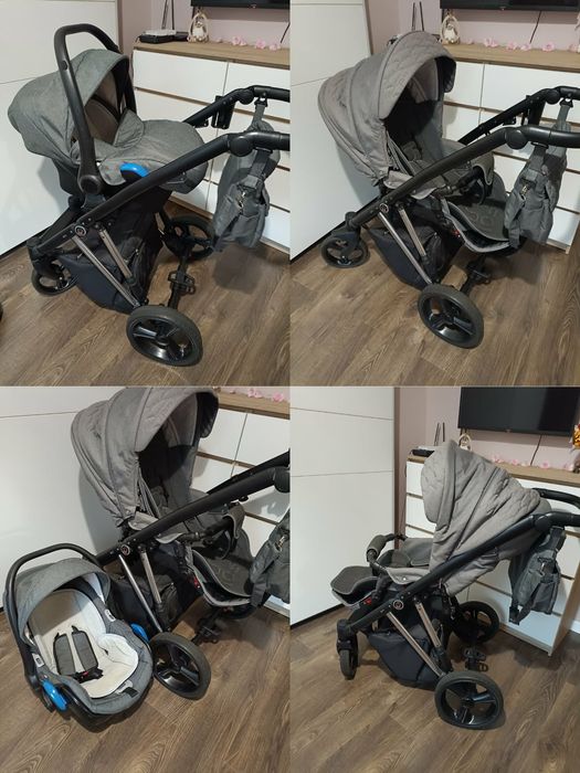 Wózek Camarelo Faro 3w1 + zabawki