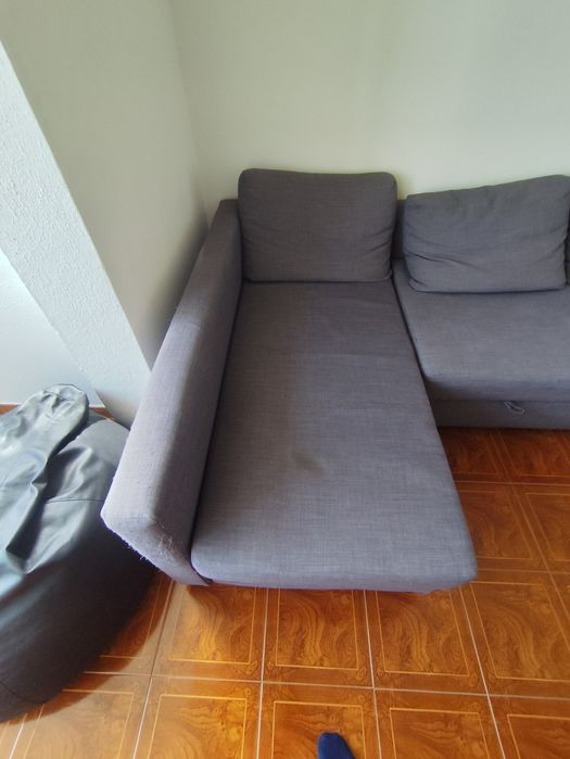 Sofá-Cama de Canto com Arrumação IKEA FRIHETEN (Cizento Escuro)