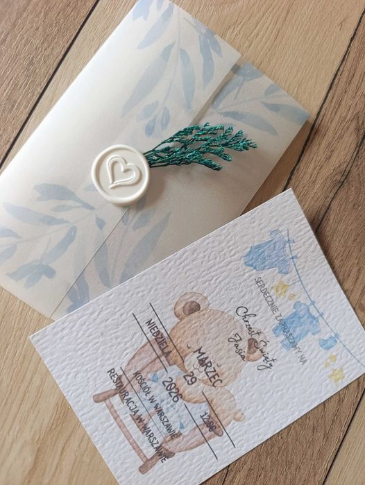 Zaproszenia na różne okazje handmade 10 sztuk