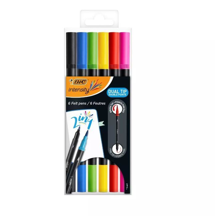 Pisak dwustronny Intensity Dual Tip 6szt BIC. BIC. Nowy Produkt